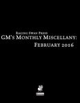 Issue: GM's Monthly Miscellany (February 2016)