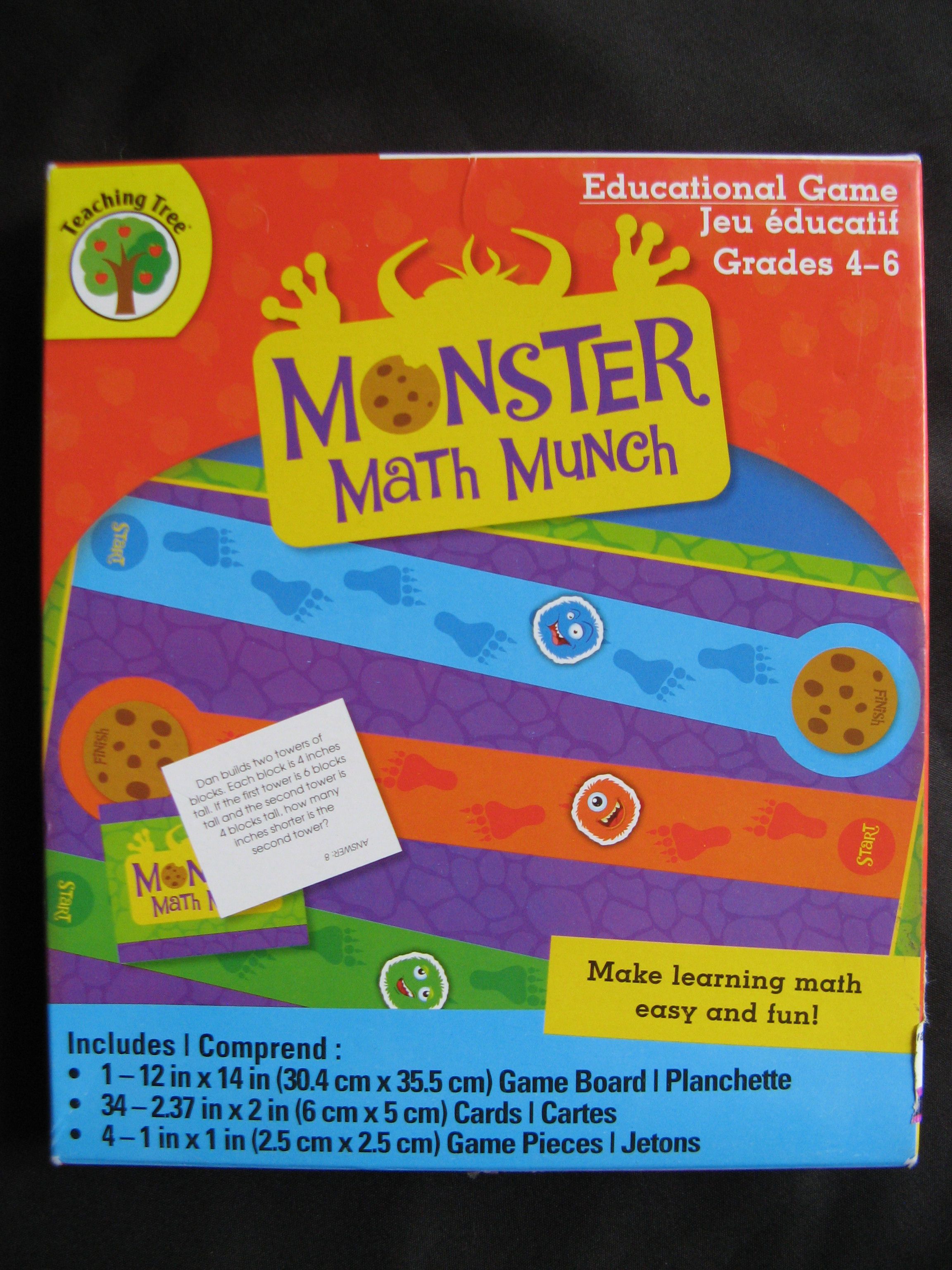 Monster Math Munch doboz