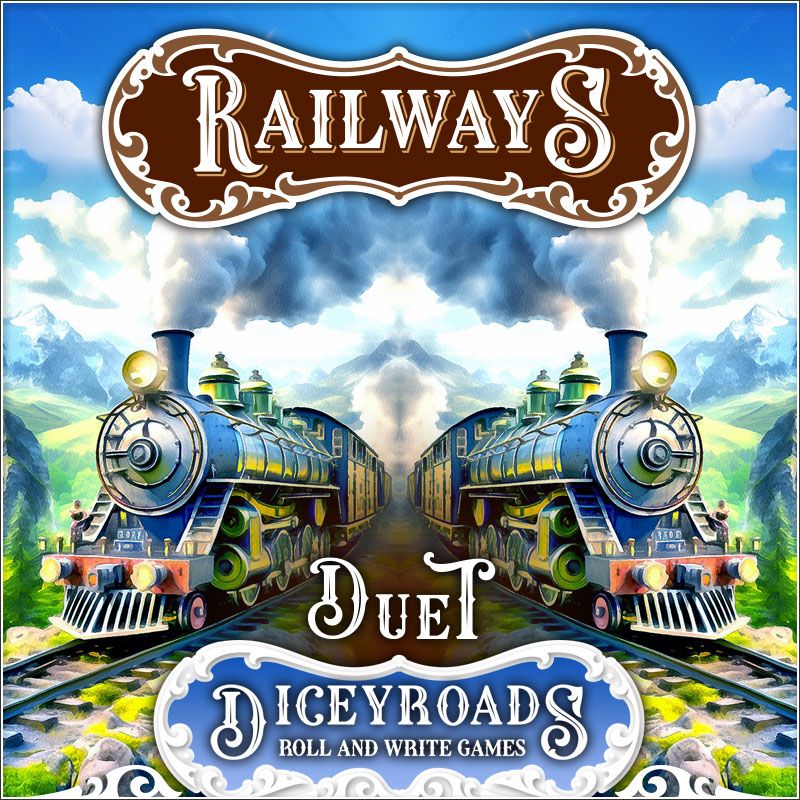 Dicey Roads: Railways Duet box art