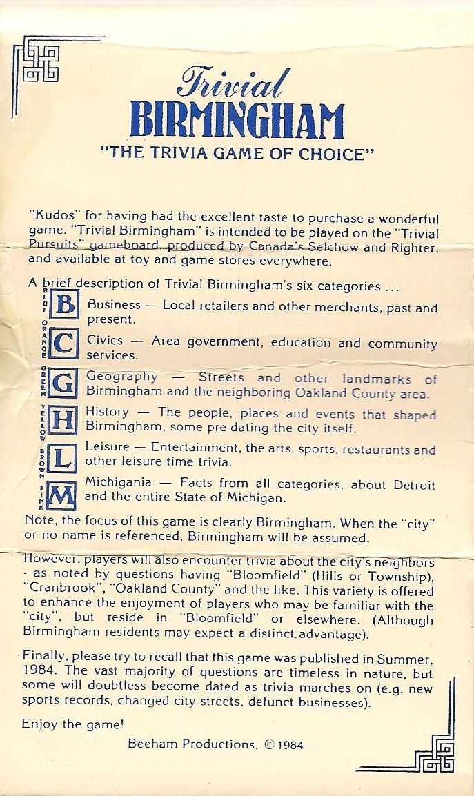 Trivial Birmingham box art