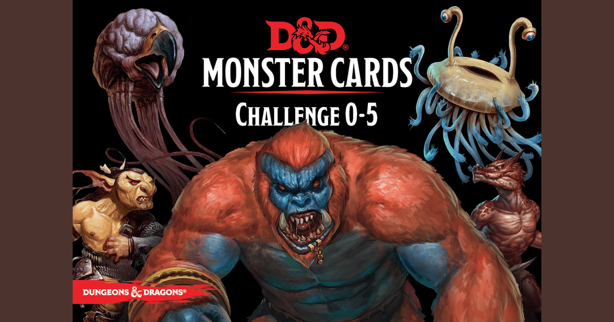 Monster Cards Challenge 05 RPG Item RPGGeek
