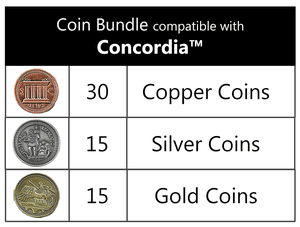 Concordia: Top Shelf Gamer Metal Coin Bundle