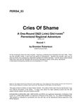 RPG Item: PERIS4-03: Cries of Shame