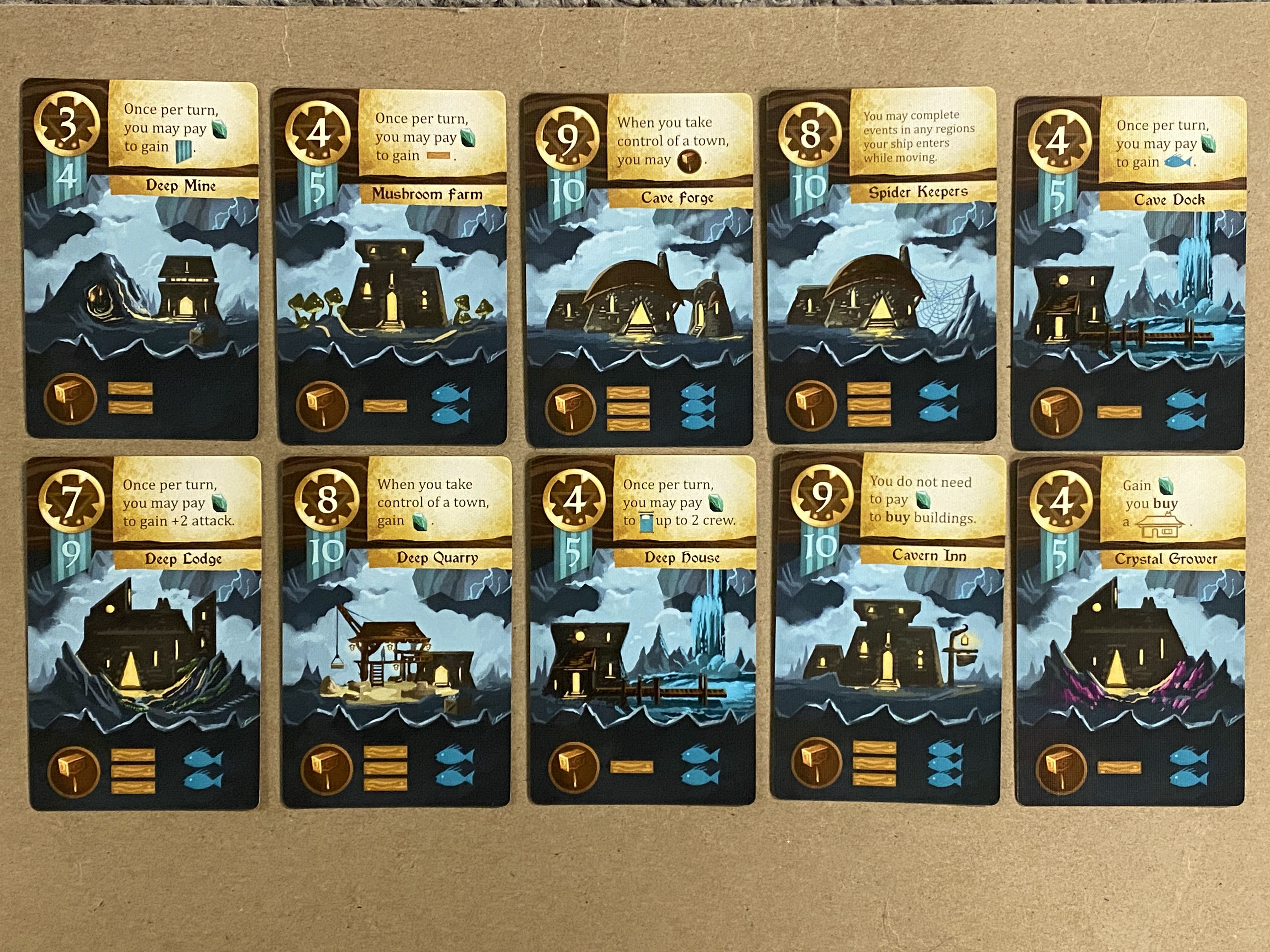 Islebound: Emerald Edition – Underground Buildings Promo Cards