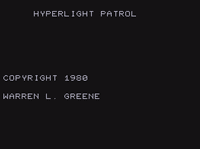 Video Game: Hyperlight Patrol