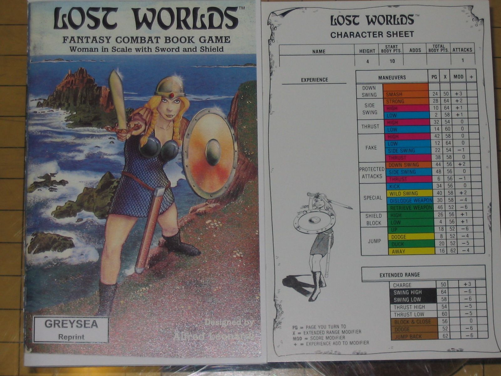 Lost Worlds: Woman in Scale with Sword and Shield