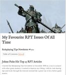 Issue: Roleplaying Tips (Issue 700)