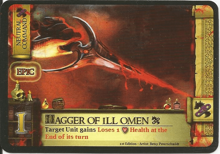 Castle Assault: Dagger of Ill Omen Promo Card cover