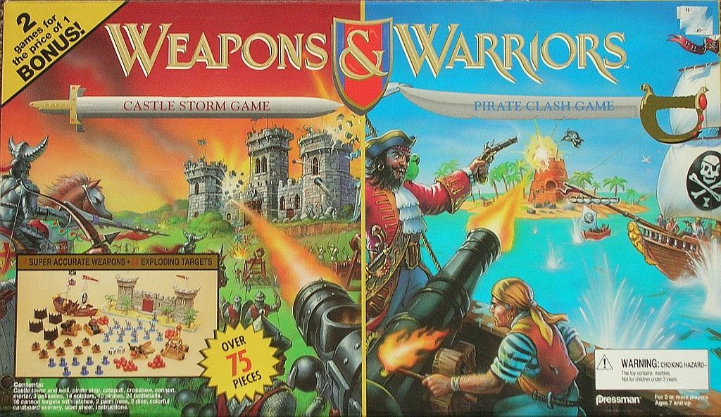 Weapons & Warriors Castle Storm / Pirate Clash Game box art