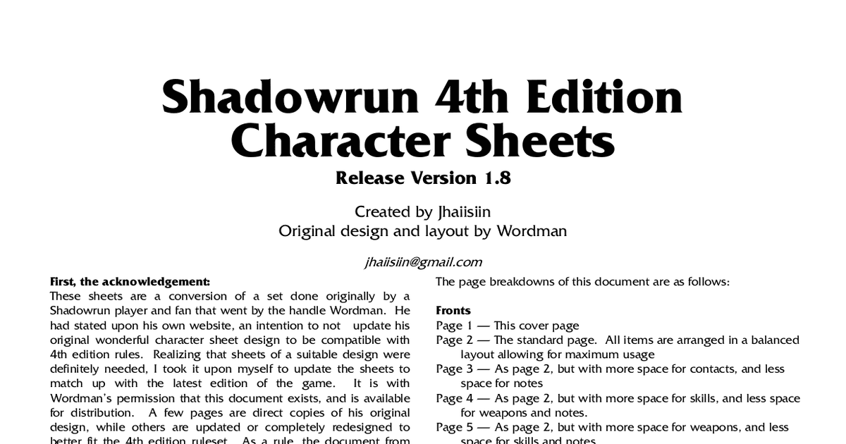 shadowrun 4th edition editable character sheet