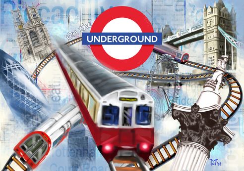 On the Underground board game box art