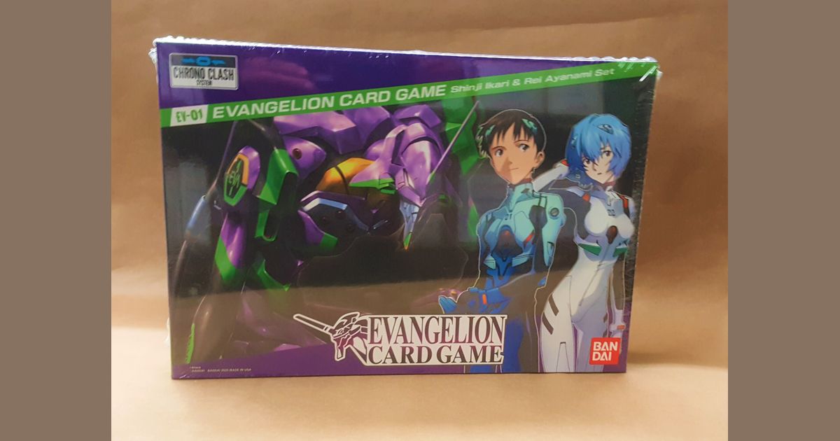 Chrono Clash Evangelion Card Game Shinji Ikari & Rei Ayanami EV01 Box Set 