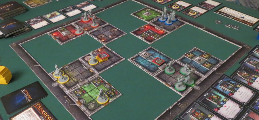 Four herosquads enter the dungeon!