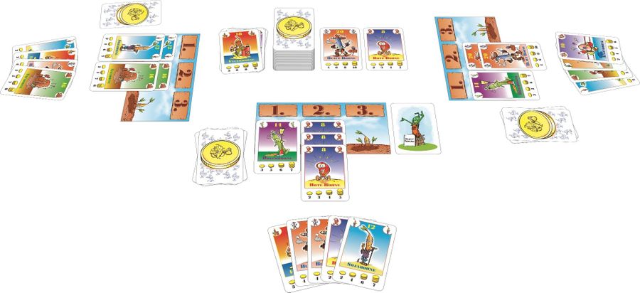 Bohnanza, AMIGO Spiel, 2016 — gameplay situation (image provided by the publisher)