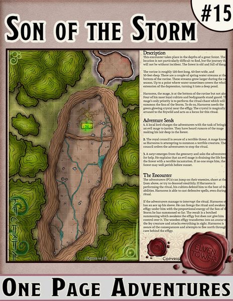 One Page Dungeons 15 Son Of The Storm Image Boardgamegeek
