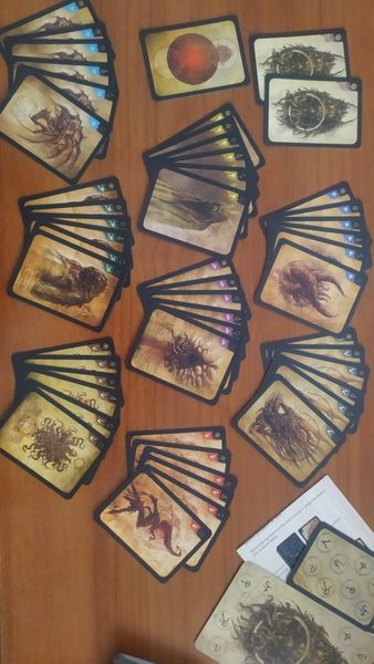 Half of deck contents