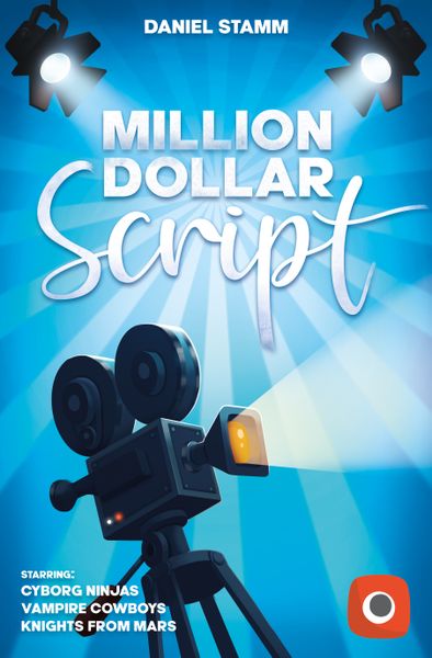 Million Dollar Script, Portal Games, 2020 — front cover (image provided by the publisher)