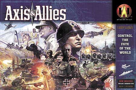 picture of the cover to the Avalon Hill edition of Axis & Allies
