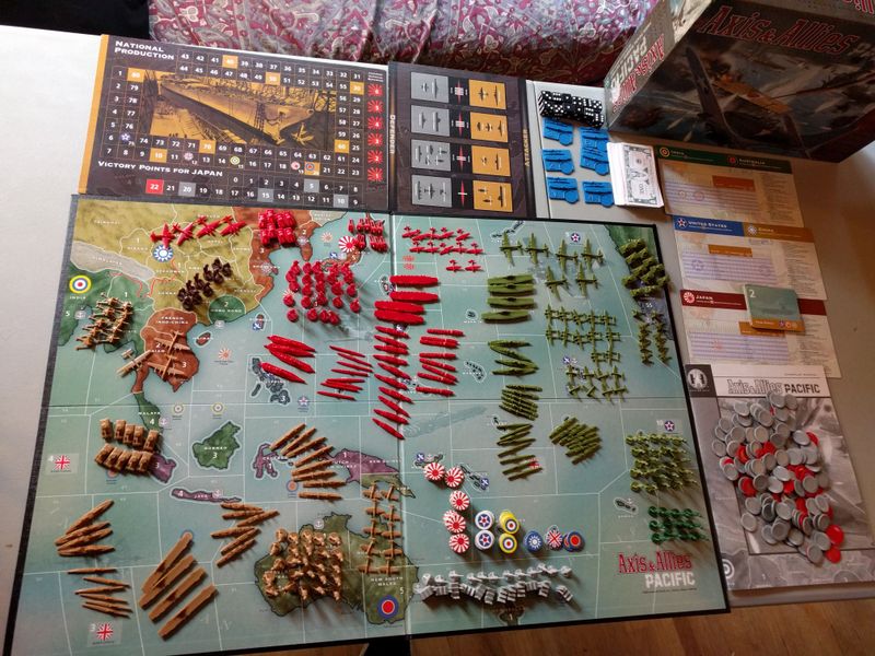 A picture of the different parts of A&A Pacific laid out on a table