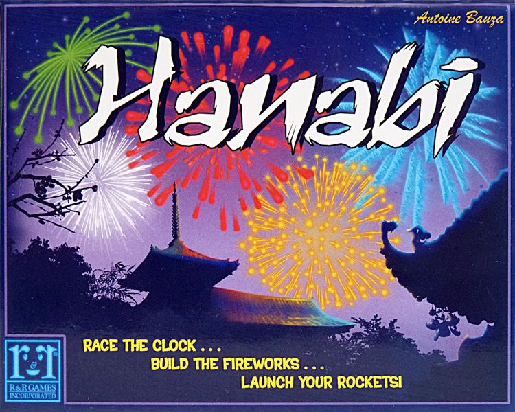 Box front of the English first edition of Hanabi.