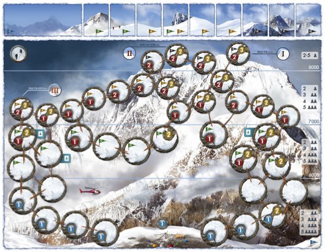 K2: Broad Peak, REBEL.pl, 2011 – Game board for "Traverse of Broad Peaks"