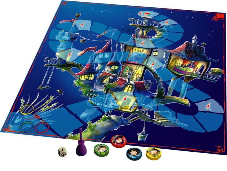 Broomsticks and Backflips, Playroom Entertainment, 2012 – board and components (image provided by the publisher)