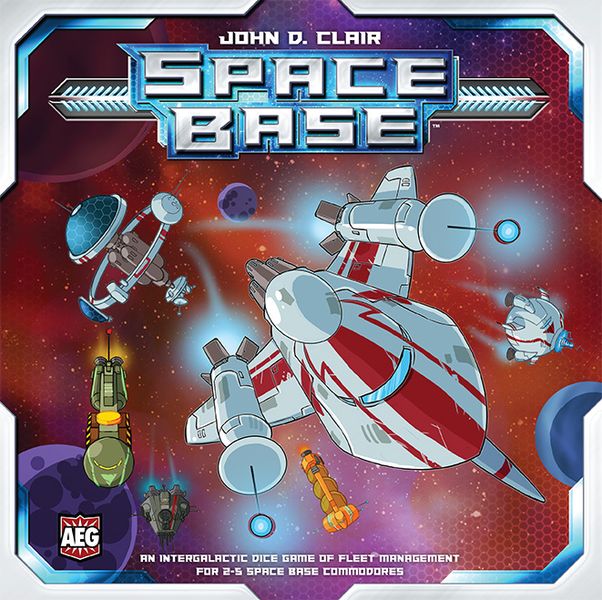 Space Base, Alderac Entertainment Group, 2018 — front cover (image provided by the publisher)