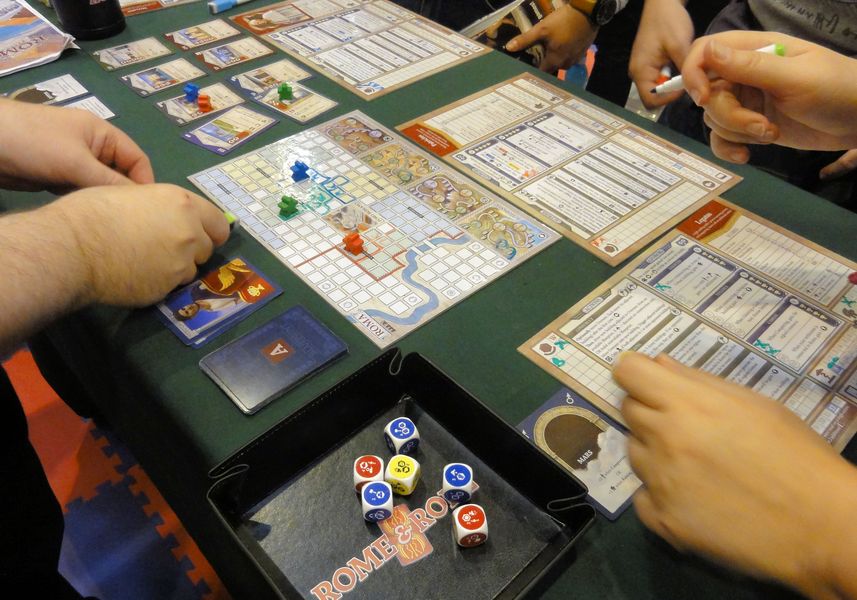 Rome & Roll at the SPIEL 2019 (Essen).