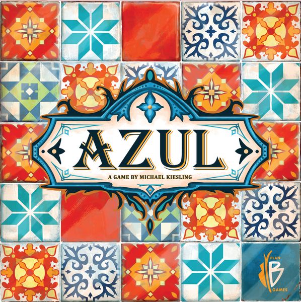 Azul, Plan B Games, 2017 — front cover (image provided by the publisher)