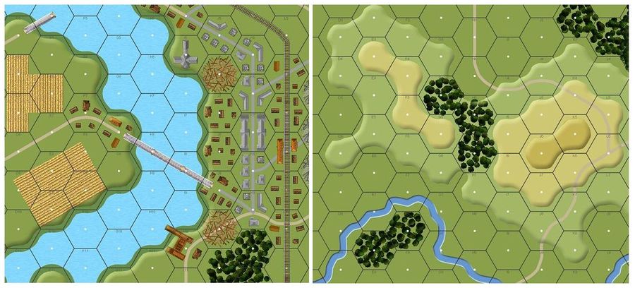 River Map Set #2 (R3, R4, E9, E10) - Homeland Workshop | Wargame Vault