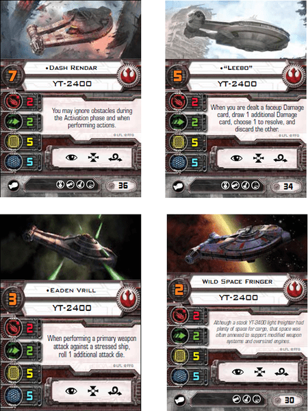 Star Wars X Wing Miniatures Game Yt 2400 Freighter Expansion Pack Image Boardgamegeek
