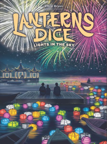 Lanterns Dice: Lights in the Sky, Foxtrot Games/Renegade Game Studios, 2019 — front cover (image provided by the publisher)