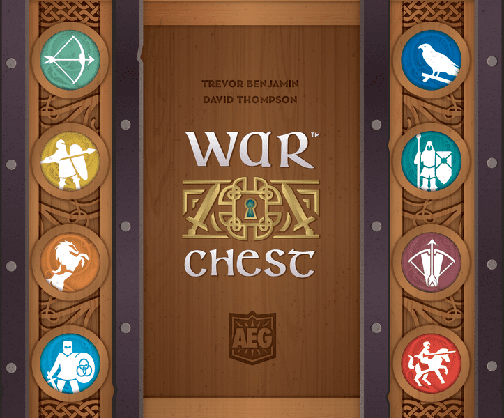 War Chest, Alderac Entertainment Group, 2018 — front cover (image provided by the publisher)