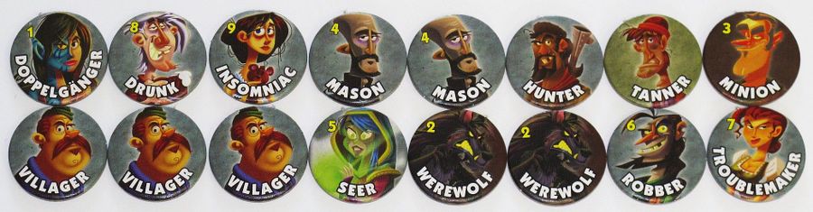 All 16 character tokens from the base game
