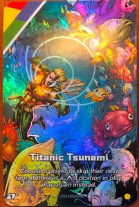 UNO Ultimate: Aquaman – Titanic Tsunami Foil Chase Card