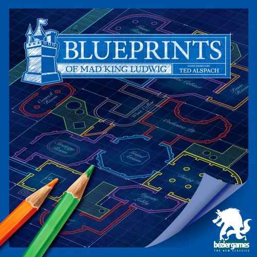 Caja del juego Blueprints of Mad King Ludwig