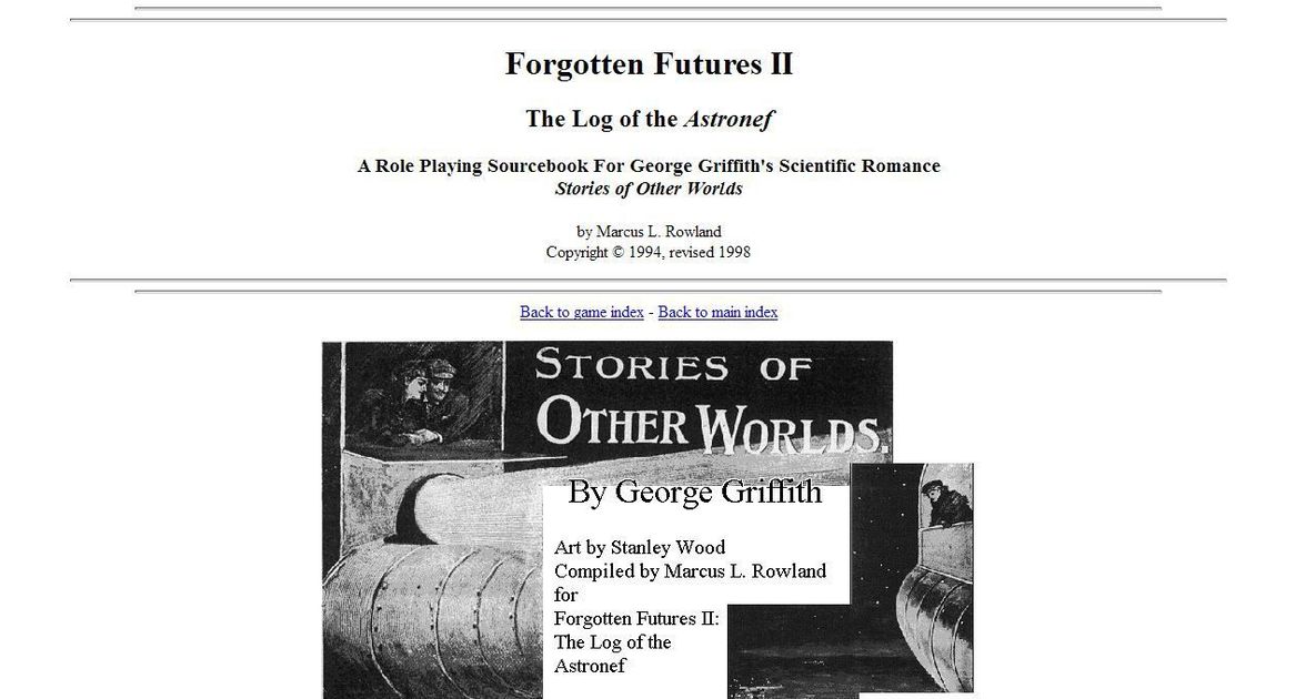 Forgotten Futures II: The Log of the Astronef | RPG Item | RPGGeek