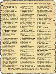 100 Random Scribbles to Bamboozle Players to Find on Pieces of Paper ...