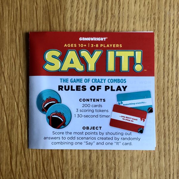 Gamewright - Say It! The Game of Crazy Combos, 5