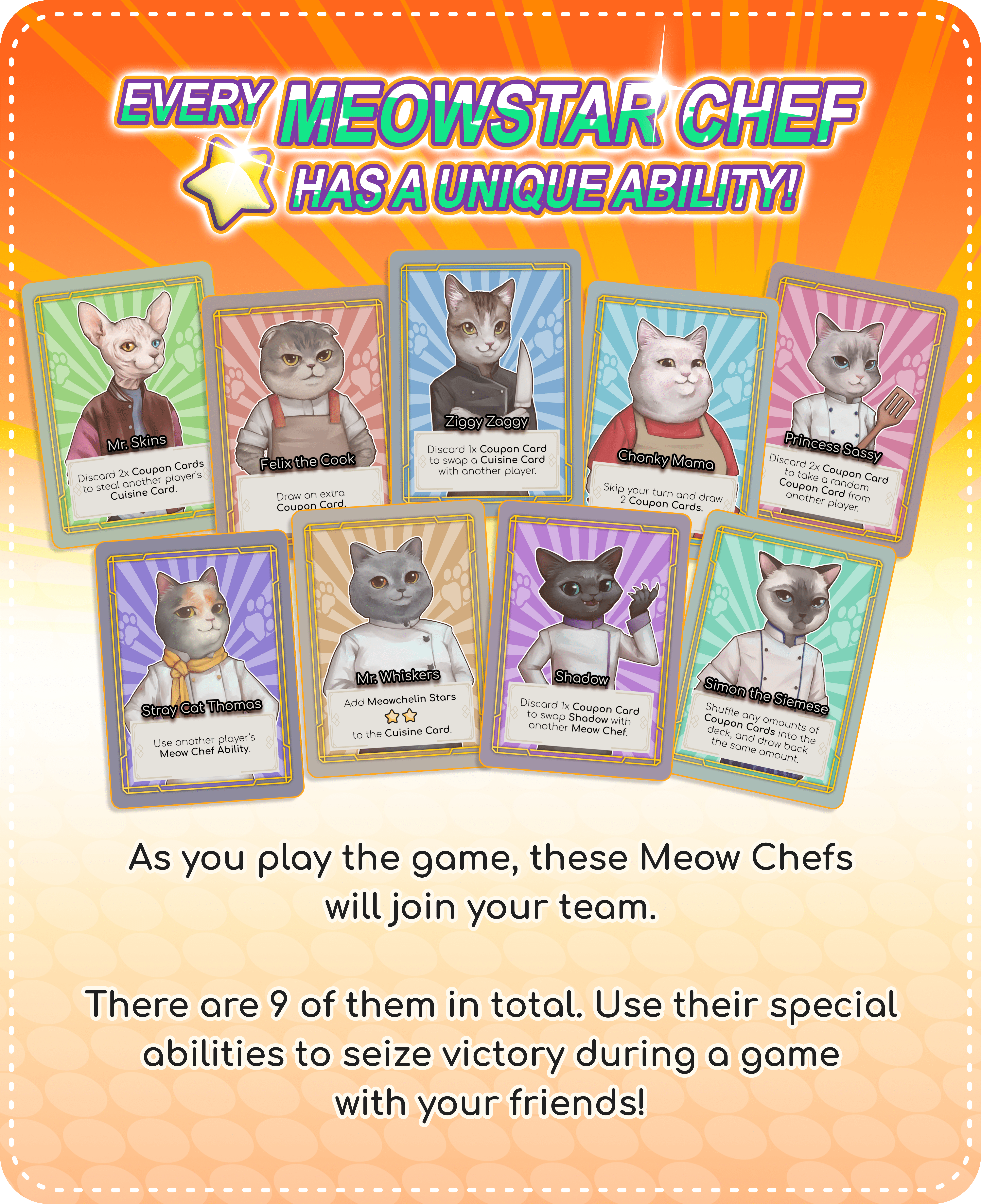 Meowchelin Stars:  A Game of Cat Chefs & Cuisine