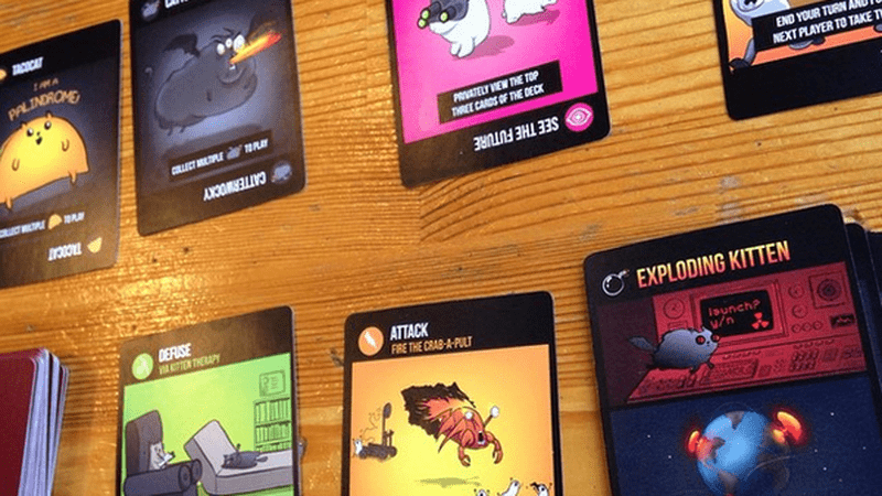 Exploding Kittens - plateau de jeu