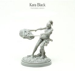 Kingdom Death Monster Survivor Kara Black Promo Miniature