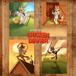 Winner Winner Chicken Dinner Character Promo Cards Board Game Boardgamegeek
