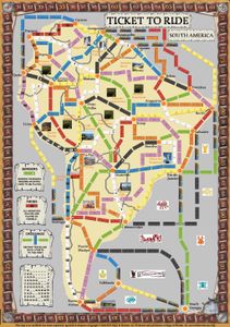 South America Fan Expansion To Ticket To Ride Board Game