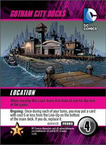 Dc Comics Deck Building Game Gotham City Docks Promo Board Game Boardgamegeek