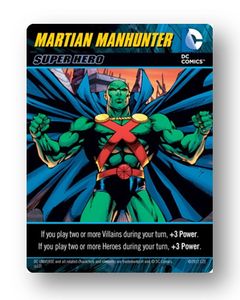 Dc Comics Deck Building Game Martian Manhunter Promo Board Game Boardgamegeek