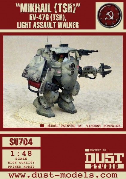 Dust Tactics: KV-47G (TSH) Light Assault Walker – "Mikhail"