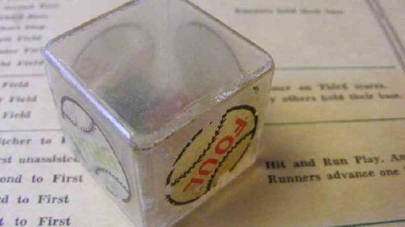 Dice-Ball Baseball Game