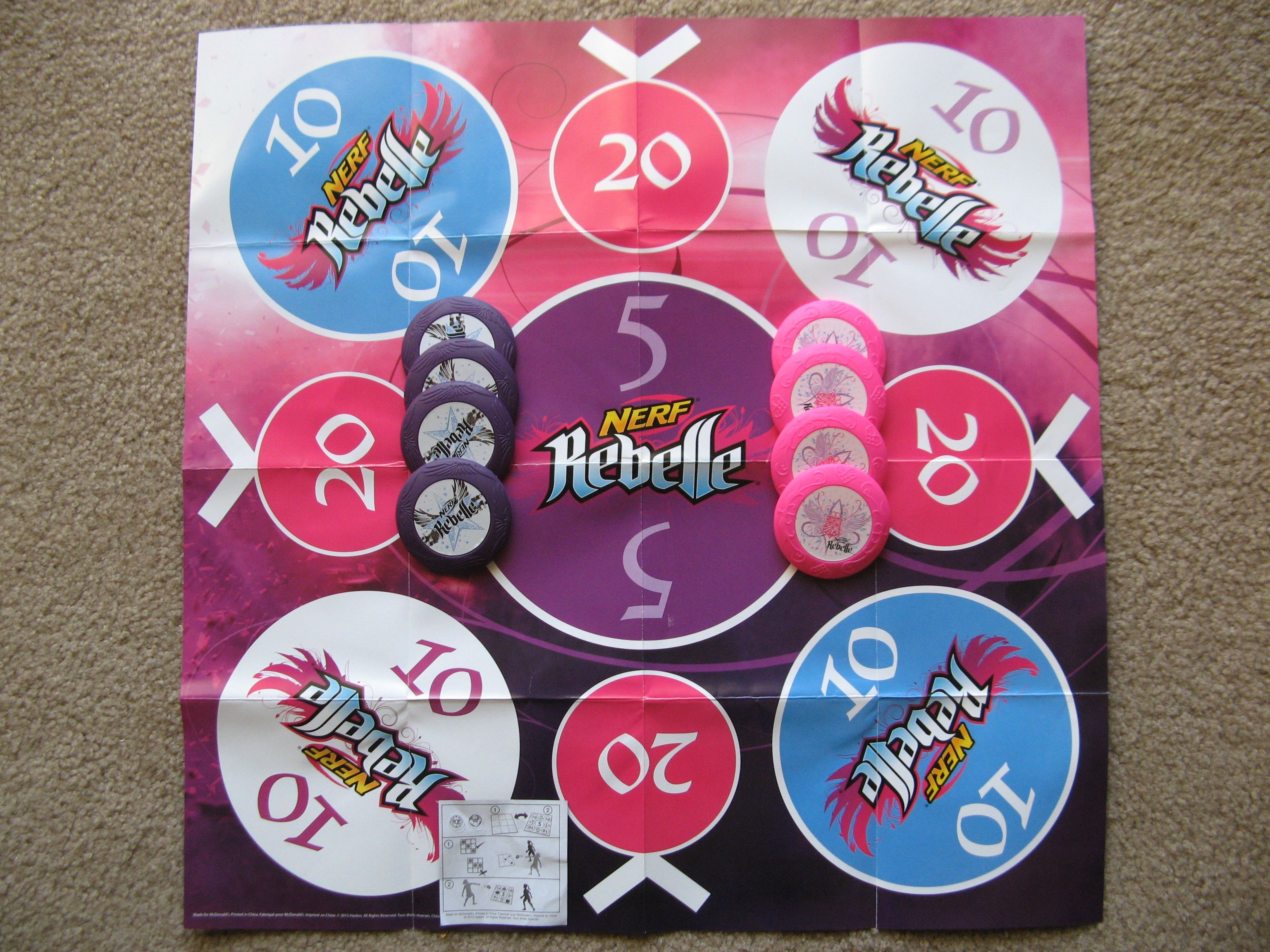 Nerf Rebelle Disc Target Game cover art
