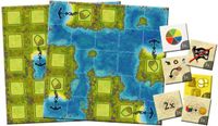 Board Game: Amerigo Queenie 2: Cove Island, Bay Island & New Progress Tokens